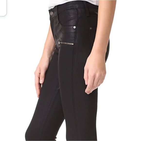 James jeans  twiggy ankle zip oil slicked size 28 - Picture 8 of 14